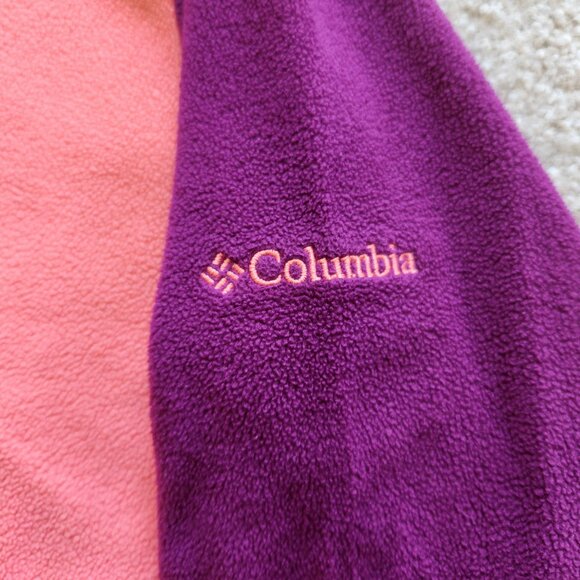 ✨ Girls' Columbia Fleece Quarter-Zip – Size Medium (10/12) - Picture 3 of 4